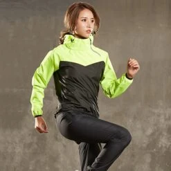 Women's Sauna Suit Tracksuit 2 Piece Full Zip Athletic Winter Long Sleeve Quick Dry Moisture Wicking Weight Loss Fitness Gym Workout Running Sportswear Activewear Color Block Black Green Rosy Pink -Outlet Suit Skirt Fit Store ajfqxb1591605622130