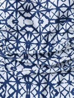 Women's Swimwear Tankini Swim Dress Normal Swimsuit 3-Piece Modest Swimwear Open Back Slim Printing Blue Scoop Neck Bathing Suits Sports Vacation Party -Outlet Suit Skirt Fit Store anpsjl1644213408721