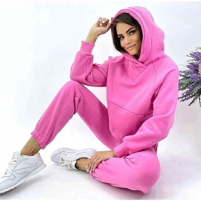 Women's Tracksuit Sweatsuit 2 Piece Athletic Winter Long Sleeve Thermal Warm Breathable Moisture Wicking Fitness Running Jogging Sportswear Activewear Solid Colored Black Pink Light Grey 11 Women's Tracksuit Sweatsuit 2 Piece Athletic Winter Long Sleeve Thermal Warm Breathable Moisture Wicking Fitness Running Jogging Sportswear Activewear Solid Colored Black Pink Light Grey - Image 11