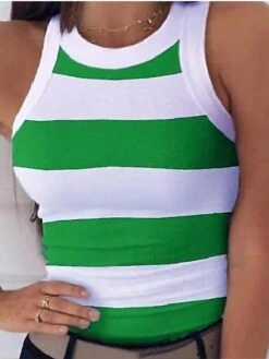 Women's Going Out Tops Racer Back Tank Top Five-pointed Star-white Five-pointed Star-purple Five-pointed Star-green Star Camo Ribbed Casual Sports Basic Casual High Neck Slim S -Outlet Suit Skirt Fit Store bpashh1646274666872