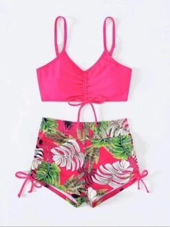 6 Colors High Waist Bikini Women's Swimwear Padded Drawstring Sexy Straps Bikinis Set Leaves Printed 2 Pieces Swimsuit Soft Pads Bathing Suits Beach Wear 22 6 Colors High Waist Bikini Women's Swimwear Padded Drawstring Sexy Straps Bikinis Set Leaves Printed 2 Pieces Swimsuit Soft Pads Bathing Suits Beach Wear -Outlet Suit Skirt Fit Store cbsesp1689593006536