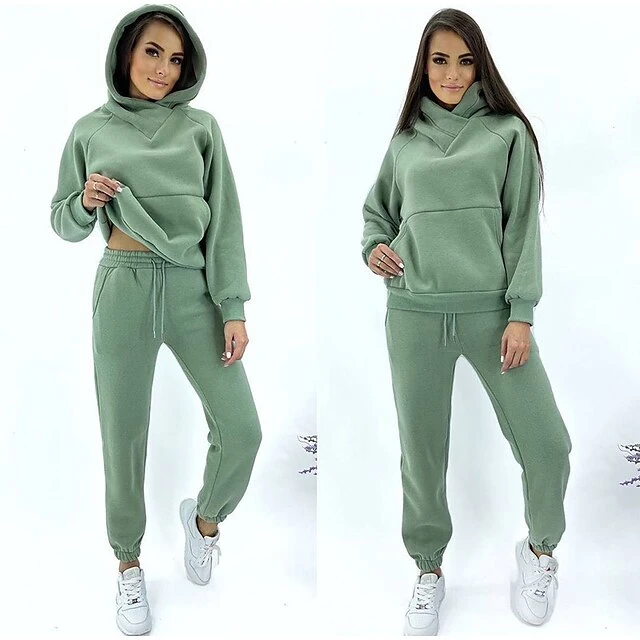 Women's Tracksuit Sweatsuit 2 Piece Athletic Winter Long Sleeve Thermal Warm Breathable Moisture Wicking Fitness Running Jogging Sportswear Activewear Solid Colored Black Pink Light Grey 7 Women's Tracksuit Sweatsuit 2 Piece Athletic Winter Long Sleeve Thermal Warm Breathable Moisture Wicking Fitness Running Jogging Sportswear Activewear Solid Colored Black Pink Light Grey - Image 7