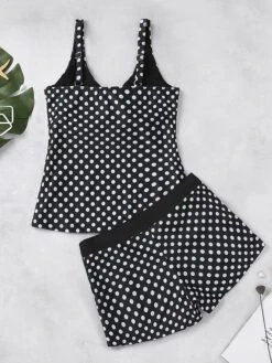 Women's Swimwear Tankini 2 Piece Swimsuit Push Up Polka Dot Green Black Army Green Vest Bathing Suits New Casual Vacation / Sports / Summer / Padded Bras 18 Women's Swimwear Tankini 2 Piece Swimsuit Push Up Polka Dot Green Black Army Green Vest Bathing Suits New Casual Vacation / Sports / Summer / Padded Bras -Outlet Suit Skirt Fit Store cgmmqk1644216114981