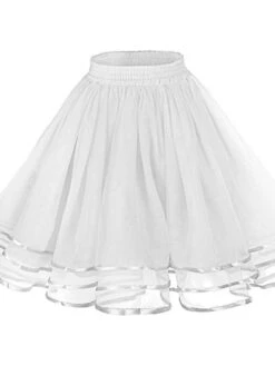 Women's Skirt Xmas Christmas Black White Red Orange Skirts Layered Tulle Lined Daily Party One-Size -Outlet Suit Skirt Fit Store cljecz1627011718955