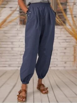 Women's Chinos Bloomers Full Length Fashion Streetwear Street Daily Black Blue S M Fall Winter 7 Women's Chinos Bloomers Full Length Fashion Streetwear Street Daily Black Blue S M Fall Winter -Outlet Suit Skirt Fit Store cmqkqz1695368004858