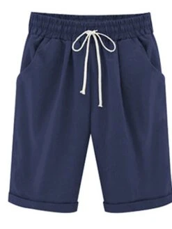 Women's Slacks Sunday Shorts Cotton Blend Light Blue Pink ArmyGreen Mid Waist Vacation Casual Work Beach Pocket Micro-elastic Knee Length Lightweight Solid Color S M L XL 2XL / Loose Fit 25 Women's Slacks Sunday Shorts Cotton Blend Light Blue Pink ArmyGreen Mid Waist Vacation Casual Work Beach Pocket Micro-elastic Knee Length Lightweight Solid Color S M L XL 2XL / Loose Fit -Outlet Suit Skirt Fit Store coqjcx1623122211955