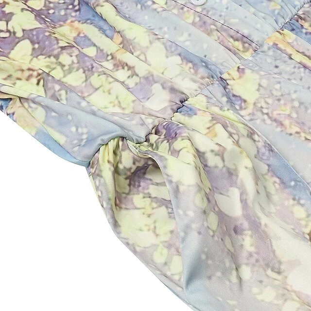 Jumpsuits For Women Summer Dressy Lace Up Floral Shirt Collar Elegant Daily Vacation Straight Regular Fit Short Sleeve Blue S M L Spring 8 Jumpsuits For Women Summer Dressy Lace Up Floral Shirt Collar Elegant Daily Vacation Straight Regular Fit Short Sleeve Blue S M L Spring - Image 8