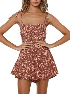 Women's Romper Backless Print Floral Square Neck Streetwear Street Daily Regular Fit Sleeveless Wine Blue Orange S M L Summer 14 Women's Romper Backless Print Floral Square Neck Streetwear Street Daily Regular Fit Sleeveless Wine Blue Orange S M L Summer -Outlet Suit Skirt Fit Store cxxabv1681203124215