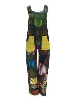 Women's Overall Patchwork Pocket Color Block V Neck Active Street Daily Regular Fit Sleeveless Blue Purple Green S M L Summer -Outlet Suit Skirt Fit Store dqzdcr1695368139435