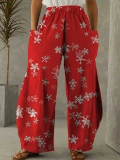 Women's Pants Trousers Bloomers Full Length Faux Linen Trousers Christmas Xmas Festival Magenta Wine S M Fall & Winter 7 Women's Pants Trousers Bloomers Full Length Faux Linen Trousers Christmas Xmas Festival Magenta Wine S M Fall & Winter -Outlet Suit Skirt Fit Store eamcok1694661681350