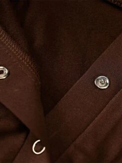 Women's Bodysuit Button Solid Color Shirt Collar Streetwear Home Street Regular Fit Long Sleeve Black Brown White S M L Spring Cold Weather -Outlet Suit Skirt Fit Store eblrla1643192272797