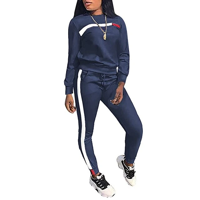 Women's Tracksuit Sweatsuit Patchwork 2 Piece Street Winter Long Sleeve Breathable Lightweight Soft Fitness Gym Workout Running Sportswear Activewear Color Block Black Army Green Burgundy 7 Women's Tracksuit Sweatsuit Patchwork 2 Piece Street Winter Long Sleeve Breathable Lightweight Soft Fitness Gym Workout Running Sportswear Activewear Color Block Black Army Green Burgundy - Image 7