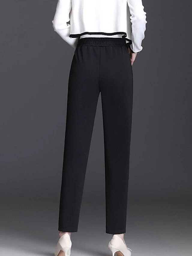Women‘s Skinny Dress Pants Trousers Black Fashion Streetwear Street Casual Vacation Pocket Full Length Breathable Plain L XL 2XL 3XL 4XL 6 Women‘s Skinny Dress Pants Trousers Black Fashion Streetwear Street Casual Vacation Pocket Full Length Breathable Plain L XL 2XL 3XL 4XL - Image 6