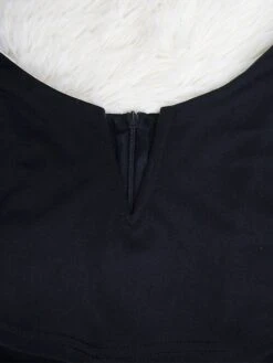 Women's Jumpsuit Ruffle High Waist Solid Color Off Shoulder Elegant Wedding Party Regular Fit Short Sleeve Black Red Blue S M L Fall -Outlet Suit Skirt Fit Store eiydmi1697522069605