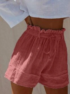 Women's Wide Leg Shorts Faux Linen White Red Blue Fashion Casual Daily Wide Leg Short Comfort Plain S M L XL 2XL 20 Women's Wide Leg Shorts Faux Linen White Red Blue Fashion Casual Daily Wide Leg Short Comfort Plain S M L XL 2XL -Outlet Suit Skirt Fit Store erznnt1678869636902