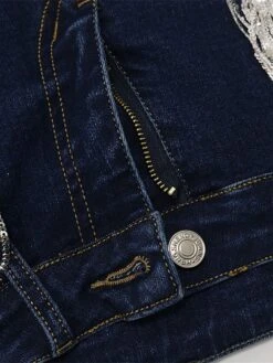 Women's Jeans Slim Pants Trousers Full Length Fashion Streetwear Street Daily Black Dark Blue S M Fall Winter -Outlet Suit Skirt Fit Store ezxknk1693986768596