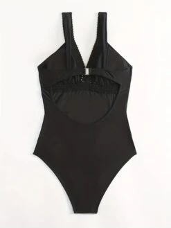 Tropical Floral Printing Women's Swimwear Plunge V-Neck One Piece Swimsuit Padded Sexy Bodysuit Bathing Suits Vintage Beachwear High Cut -Outlet Suit Skirt Fit Store gksjqs1690276272601