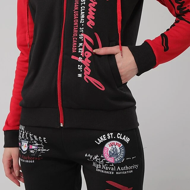 Women's Tracksuit Sweatsuit 2 Piece Full Zip Casual Winter Long Sleeve High Waist Breathable Soft Running Jogging Exercise Sportswear Activewear Graffiti Lake Blue Green Purple 16 Women's Tracksuit Sweatsuit 2 Piece Full Zip Casual Winter Long Sleeve High Waist Breathable Soft Running Jogging Exercise Sportswear Activewear Graffiti Lake Blue Green Purple - Image 16