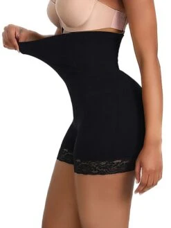 Women's Shapewear Casual / Sporty Shorts Scrunch Butt Shorts Anti Chafing Shorts Short Pants Weekend Yoga Stretchy Solid Colored Tummy Control Butt Lift High Waist Skinny Black Beige M XL 3XL