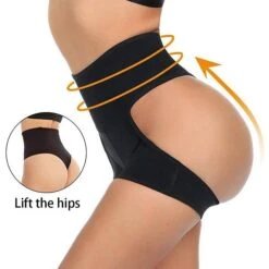 Women's Shorts Shapewear Black Apricot High Waist Sports Sexy Yoga Hole Stretchy Short Tummy Control Solid Colored M L XL 2XL 3XL