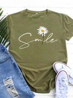 Women's Plus Size T Shirt Tee Cotton 100% Cotton Black White Yellow Daisy Print Short Sleeve Casual Weekend Basic Round Neck Regular Fit Floral Painting 24 Women's Plus Size T Shirt Tee Cotton 100% Cotton Black White Yellow Daisy Print Short Sleeve Casual Weekend Basic Round Neck Regular Fit Floral Painting -Outlet Suit Skirt Fit Store hgkjnt1646899479662