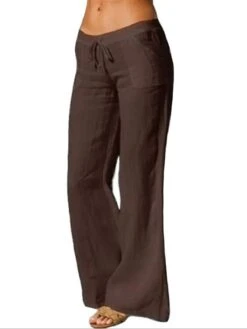 Women's Straight Long Cotton And Linen Low Waist Simple Classic Casual Daily Wear Black White S M Spring Fall -Outlet Suit Skirt Fit Store huepvd1697798674053