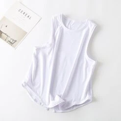 Women's Running Tank Top Workout Tank Mesh Split Sleeveless Top Athletic Athleisure Lycra Breathable Soft Quick Dry Gym Yoga Running Sportswear Activewear Solid Colored Black White Pink -Outlet Suit Skirt Fit Store hvbjqf1681128692943