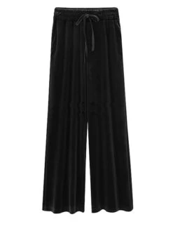 Women's Wide Leg Pants Trousers Full Length Fashion Streetwear Outdoor Street Wine Black M L Fall Winter -Outlet Suit Skirt Fit Store iivyvc1693994108744
