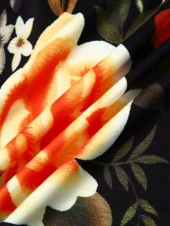 Women's Jumpsuit Print Floral Square Neck Casual Daily Vacation Straight Regular Fit Sleeveless Black S M L Spring -Outlet Suit Skirt Fit Store ijnhvo1662454115041