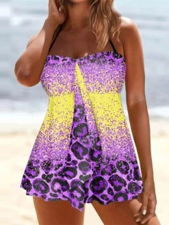 Women's Swimwear Swimdresses Normal Swimsuit 2 Piece Printing Leopard Print Pink Blue Purple Bathing Suits Sports Beach Wear Summer 5 Women's Swimwear Swimdresses Normal Swimsuit 2 Piece Printing Leopard Print Pink Blue Purple Bathing Suits Sports Beach Wear Summer -Outlet Suit Skirt Fit Store isxiuz1681291390274