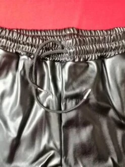 Women's Joggers Leather Pants Pants Trousers Full Length Micro-elastic Mid Waist Fashion Streetwear Party Street Wine Apricot S M Summer Fall -Outlet Suit Skirt Fit Store iuruss1693295374251