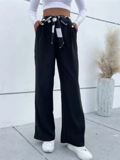Women‘s Wide Leg Chinos Dress Pants Trousers Full Length Fashion Streetwear Street Daily Black S M Fall Winter 10 Women‘s Wide Leg Chinos Dress Pants Trousers Full Length Fashion Streetwear Street Daily Black S M Fall Winter -Outlet Suit Skirt Fit Store jghxxd1693380709864