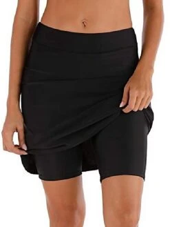 Women's Swimwear Swim Shorts Plus Size Swimsuit Slim For Big Busts Solid Color Wine Black White Pink Wine Bathing Suits Sports Beach Wear Basic