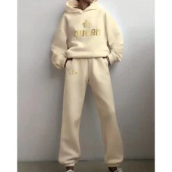 Women's Tracksuit Sweatsuit 2 Piece Athletic Winter Long Sleeve Thermal Warm Breathable Soft Fitness Gym Workout Running Sportswear Activewear Black Blue Green -Outlet Suit Skirt Fit Store kucvyg1692673236589