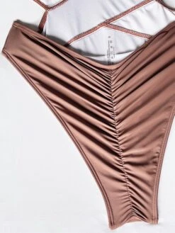 Sexy Monokini Women's Deep V Swimwear Criss Cross One Piece SwimsuitStylish Backless High Cut Thong Padded Bathing Suits -Outlet Suit Skirt Fit Store kwbcew1690454874329