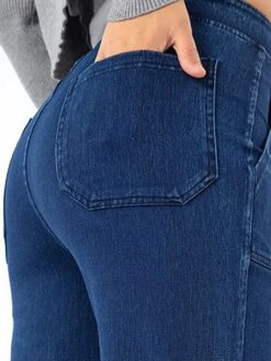 Women's Jeans Wide Leg Pants Trousers Full Length Fashion Streetwear Outdoor Street Dark-Gray Deep Blue S M Fall Winter 23 Women's Jeans Wide Leg Pants Trousers Full Length Fashion Streetwear Outdoor Street Dark-Gray Deep Blue S M Fall Winter -Outlet Suit Skirt Fit Store lburjv1697522029837