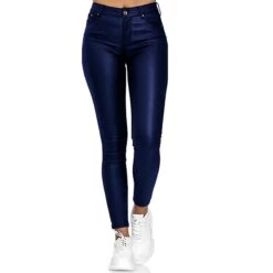 Women's Skinny Pants Trousers PU Artificial Leather Black Wine Blue Mid Waist Streetwear Stylish Party Casual Going Out Micro-elastic Full Length Comfort Plain S M L XL XXL 8 Women's Skinny Pants Trousers PU Artificial Leather Black Wine Blue Mid Waist Streetwear Stylish Party Casual Going Out Micro-elastic Full Length Comfort Plain S M L XL XXL -Outlet Suit Skirt Fit Store lelrqq1614307947176