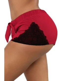 Women's Shorts Hot Pants Black Pink Wine Fashion Weekend Streetwear Lace Short Comfort Color Block S M L XL 2XL -Outlet Suit Skirt Fit Store lkrkar1676529249428