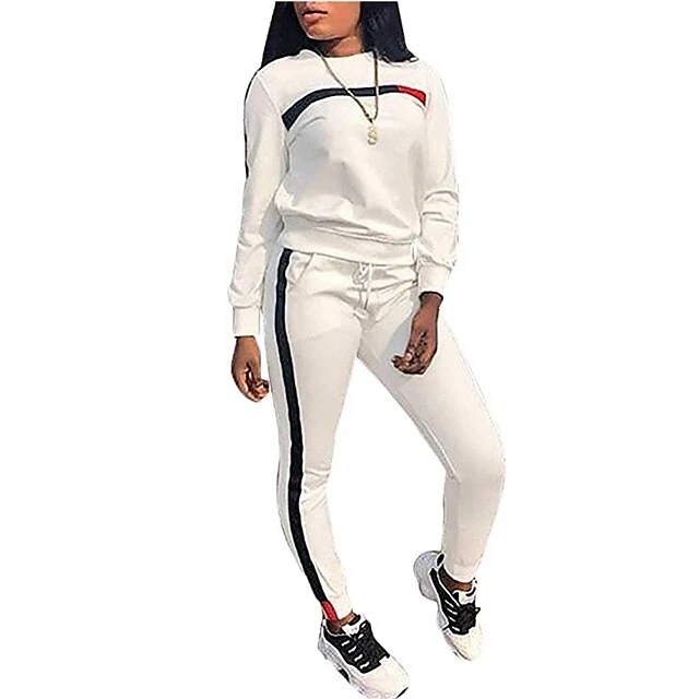Women's Tracksuit Sweatsuit Patchwork 2 Piece Street Winter Long Sleeve Breathable Lightweight Soft Fitness Gym Workout Running Sportswear Activewear Color Block Black Army Green Burgundy 9 Women's Tracksuit Sweatsuit Patchwork 2 Piece Street Winter Long Sleeve Breathable Lightweight Soft Fitness Gym Workout Running Sportswear Activewear Color Block Black Army Green Burgundy - Image 9