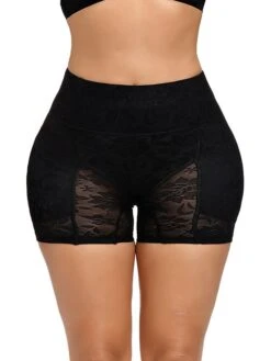 Women's Shapewear Casual / Sporty Shorts Jacquard Short Pants Weekend Yoga Stretchy Flower / Floral Tummy Control Butt Lift High Waist Skinny Black Beige M L XL XXL -Outlet Suit Skirt Fit Store lrpcrv1638423934843