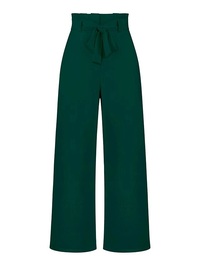 European And American Fashion New Workplace Women‘s Trousers Casual Wild Wide-leg Trousers With Belt Temperament Commuter Dress Pants Summer 4 European And American Fashion New Workplace Women‘s Trousers Casual Wild Wide-leg Trousers With Belt Temperament Commuter Dress Pants Summer - Image 4
