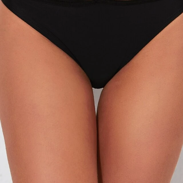 Women's Swimwear Bikini Bottom Swim Shorts Normal Swimsuit Solid Color Black Bathing Suits Sports Vacation Beach Wear 3 Women's Swimwear Bikini Bottom Swim Shorts Normal Swimsuit Solid Color Black Bathing Suits Sports Vacation Beach Wear - Image 3