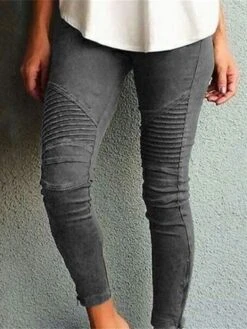 Women's Skinny Slim Pants Trousers Full Length Fashion Streetwear Outdoor Street Claret ArmyGreen S M Fall Winter -Outlet Suit Skirt Fit Store mcvmmn1697766226619