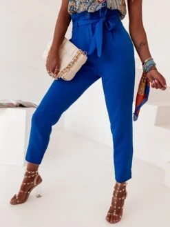 Women‘s Tapered Dress Pants Dress Pants Trousers Full Length Fashion Streetwear Street Daily Royal Blue Sky Blue S M Fall Winter -Outlet Suit Skirt Fit Store mkevqj1695025429778