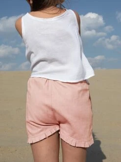 Women's Linen Pants Bermuda Shorts Faux Linen Black Pink Burgundy Fashion Basic Casual Street Vacation Casual Daily Side Pockets Baggy Short Comfort Plain S M L XL 2XL -Outlet Suit Skirt Fit Store mtnhfl1684310645613