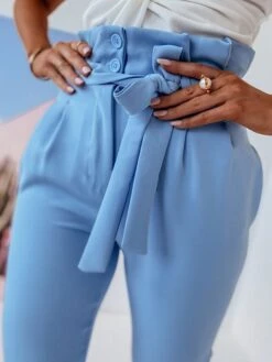 Women‘s Tapered Dress Pants Dress Pants Trousers Full Length Fashion Streetwear Street Daily Royal Blue Sky Blue S M Fall Winter -Outlet Suit Skirt Fit Store nfqcql1695025416219