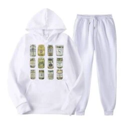 PICKLE Men's Women's Unisex Tracksuit Sweatsuit 2 Piece Athletic Winter Long Sleeve Thermal Warm Breathable Soft Fitness Gym Workout Running Sportswear Activewear Black White Yellow -Outlet Suit Skirt Fit Store nimntg1692783355526