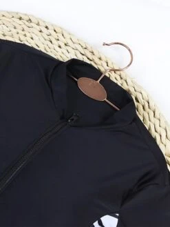 Women's Swimwear Rash Guard Diving Normal Swimsuit Zipper Splice Multicolor Black Padded High Neck Bathing Suits New Vacation Holiday -Outlet Suit Skirt Fit Store nmokyp1684208294369