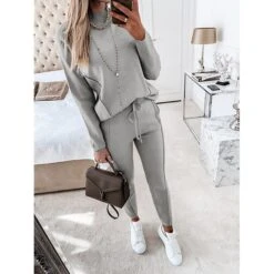 Women's Tracksuit Sweatsuit Jogging Suit Street Casual Winter Long Sleeve Warm Breathable Soft Running Everyday Use Sportswear Almond Apricot Pink Grey Blue Green Gray Dark Gray Activewear 7 Women's Tracksuit Sweatsuit Jogging Suit Street Casual Winter Long Sleeve Warm Breathable Soft Running Everyday Use Sportswear Almond Apricot Pink Grey Blue Green Gray Dark Gray Activewear -Outlet Suit Skirt Fit Store nzfovq1644892015895