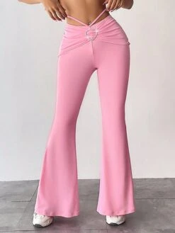 Women's Flare Leggings Full Length Fashion Streetwear Street Daily Pinky Black S M Fall Winter -Outlet Suit Skirt Fit Store oerhvg1696731603805